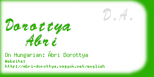 dorottya abri business card